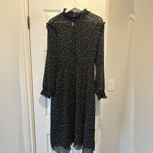 Zara midi polka dot dress
